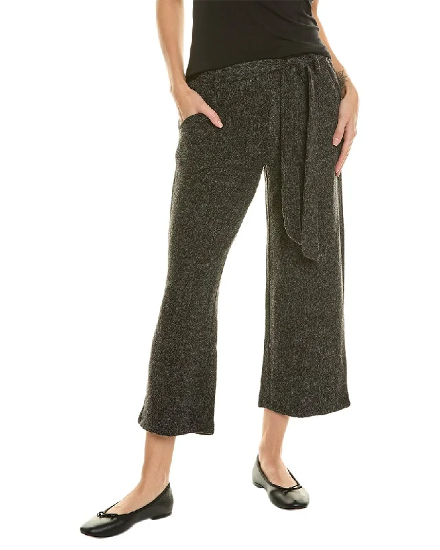Celebrity Style Versatile Items Sol Angeles Brushed Boucle Crop Tie Pant