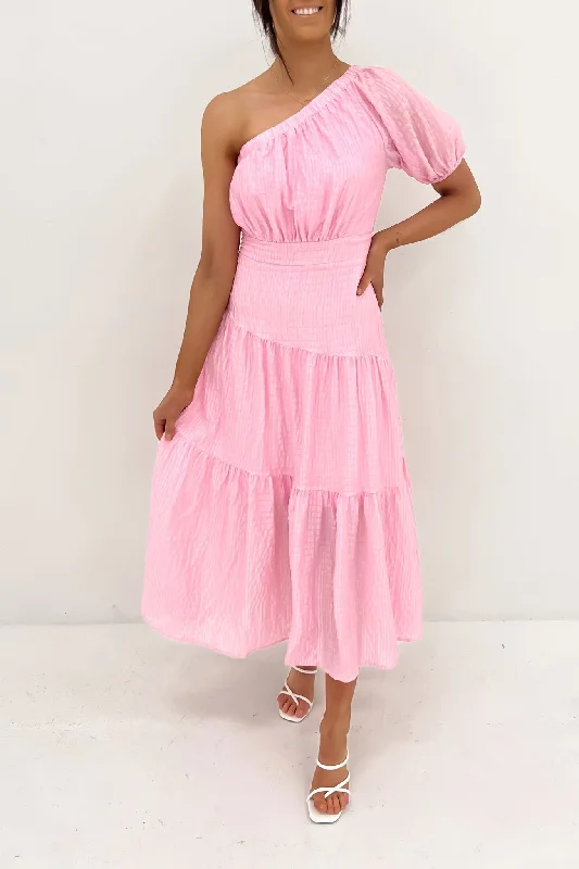 Street Personality Style Sooki Midi Dress Pink