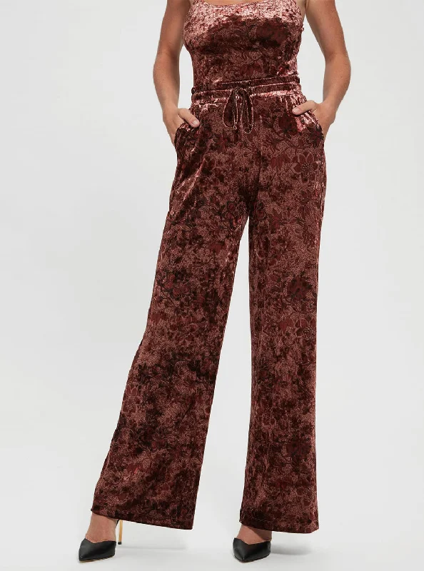 High-end Customization Fashion Must-have Spice Floral Jade Pants