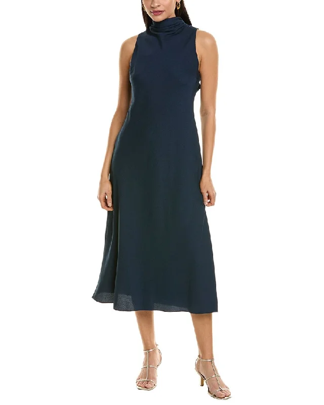 Classic Color Modern Tailoring Ted Baker Cowl Neck Midi Slip Dress