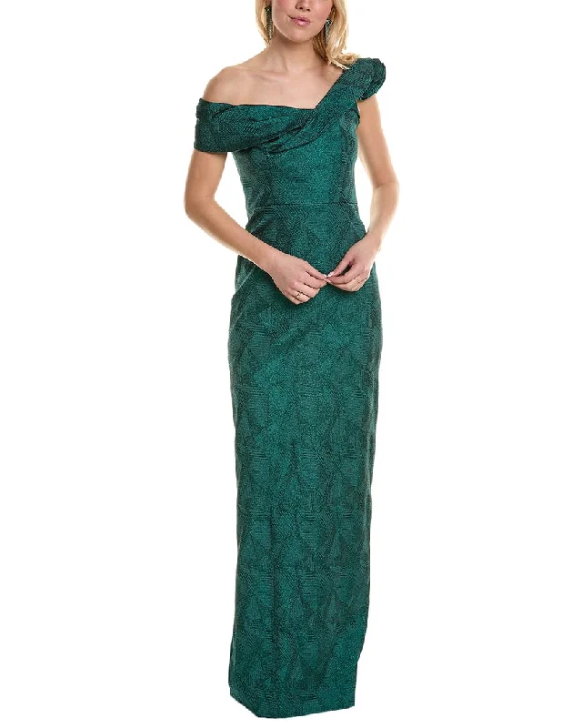 Personalized Design Classic Retro Teri Jon by Rickie Freeman Off-The-Shoulder Gown Personalized Design Classic Retro Teri Jon by Rickie Freeman Off-The-Shoulder Gown