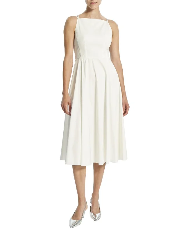 Tropical Style Unique Design Theory Square Neck Dress