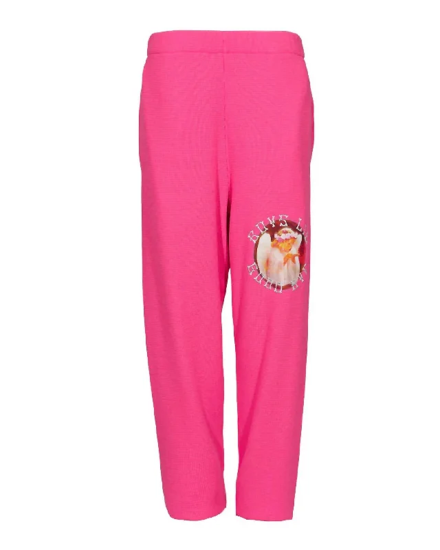 Independent design Thermal Mac Slim Sweatpants In Neon Pink