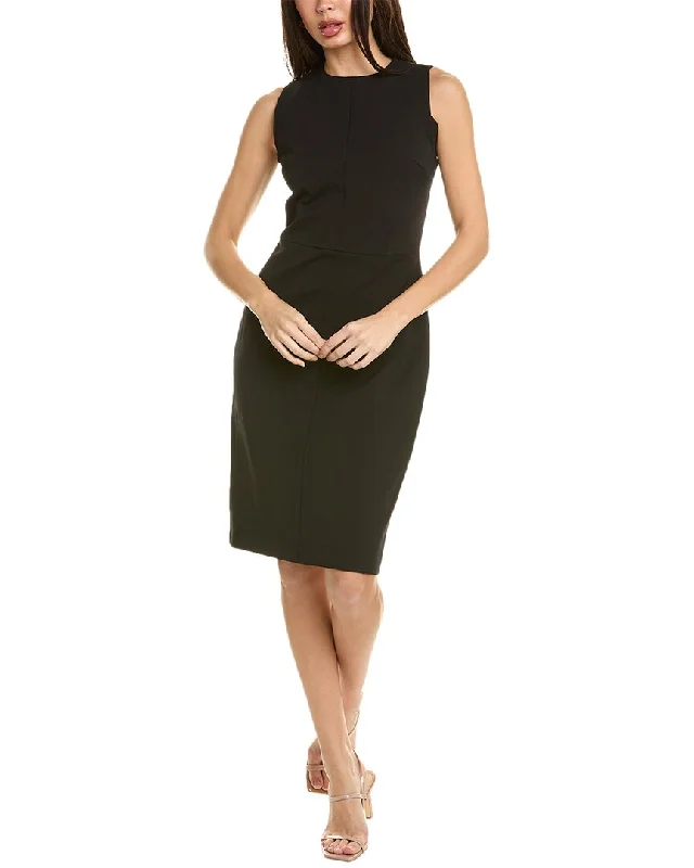 Luxury Style Spring Fashion Vince Seamed Front Sheath Dress