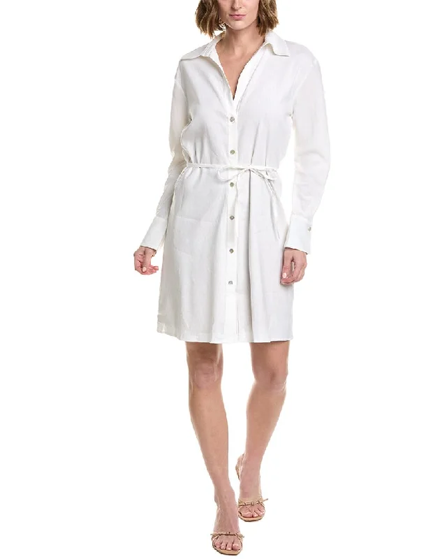 Simple Matching Sweet Style Vince Tie-Back Linen-Blend Dress