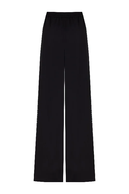 Must-have For Autumn And Winter Age-reducing Style Wide-Leg Crepe Satin Pants