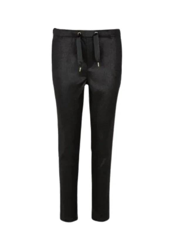 Integrated Design Modern Tailoring Women Faustine Trouser In Shiny Black