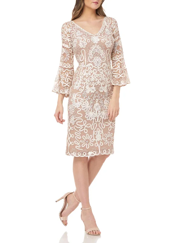 Fashionable Items Fashion Must-have Womens Beaded Soutache Cocktail and Party Dress
