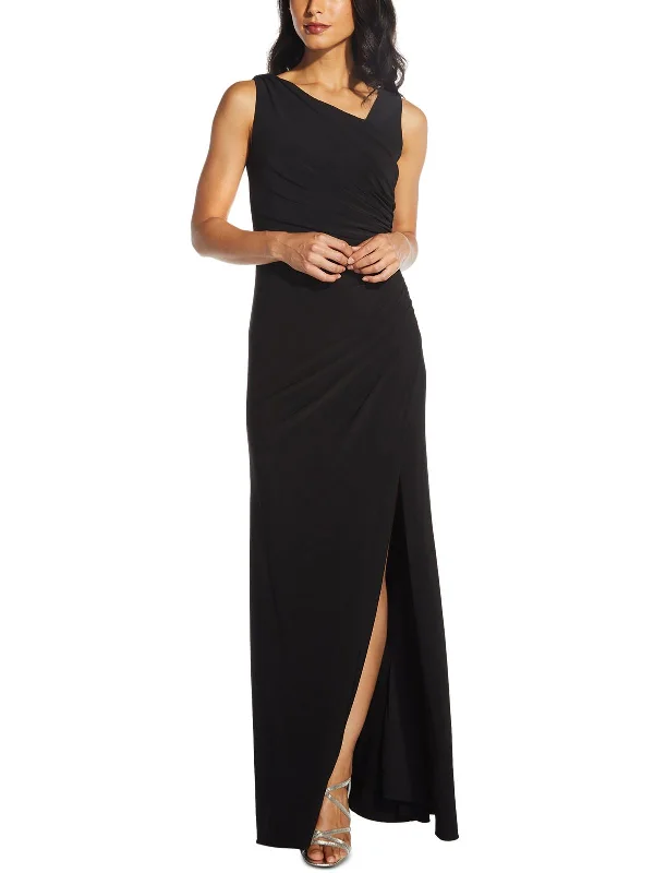 New Products Outdoor Trend Womens Sequin Back Ruched Evening Dress