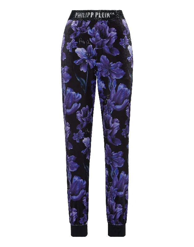 Classic Color Advanced Customization Jogging Trousers Flowers