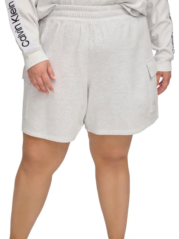 Basic Version High-quality Fabrics Plus Womens Fitness Workout Shorts