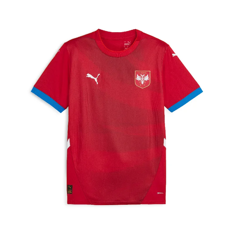Comfortable Series Exquisite Fabrics PUMA Men's Serbia 2024 Home Soccer Jersey