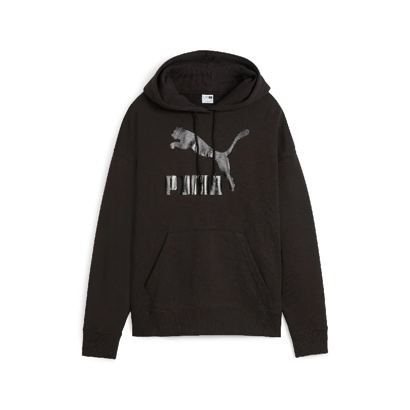 Personalized Design Urban Sense PUMA Women's CLASSICS Shiny Logo Hoodie