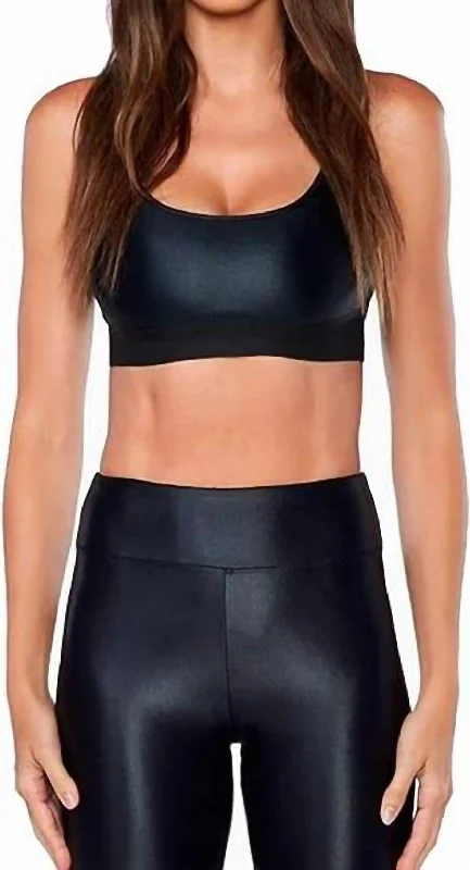 Free and comfortable Sweeper Sports Bra In Black