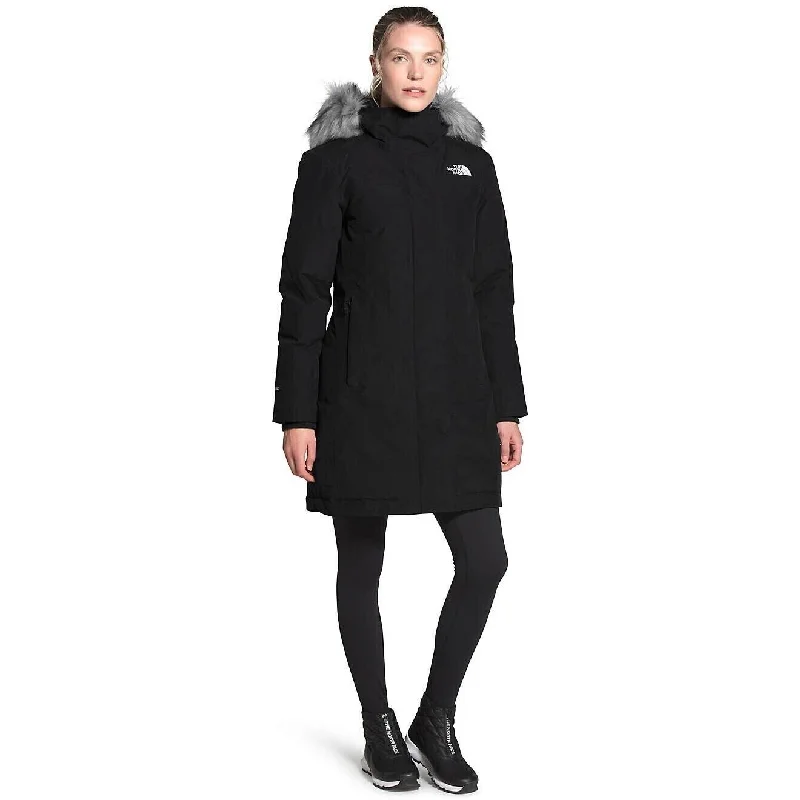 Youthful Street Fashion Casual Style The North Face Arctic NF0A4R2VJK3 Women's Black Full Zip Parka Jacket 2XL NCL340